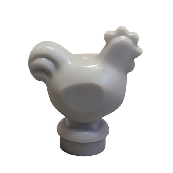 LEGO Gray Chicken Narrow Base 95342 Replacement Parts Pieces Bird Rooster - Picture 2 of 2